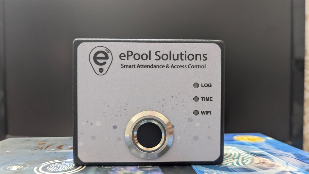 An ePool Solutions biometric attendance device